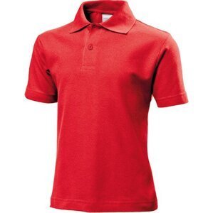 Stedman® Dětská bavlněná polokošile s krátkým rukávem Barva: červená skarletová, Velikost: L (146/152) S510K