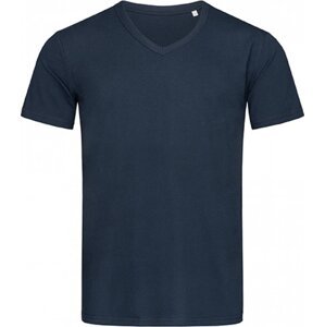 Stedman® Bavlněné tričko Ben s výstřihem do véčka Barva: Modrá střední, Velikost: L S9010