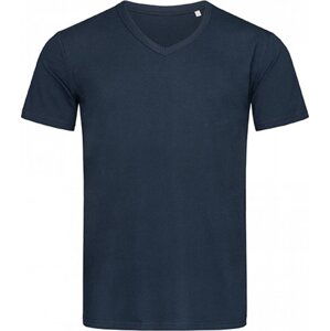 Stedman® Bavlněné tričko Ben s výstřihem do véčka Barva: Modrá střední, Velikost: M S9010