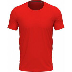 Stedman® Vypasované pánské tričko Clive s úzkými lemy, elastan 5 %, 170 g/m Barva: červená skarletová, Velikost: 3XL
