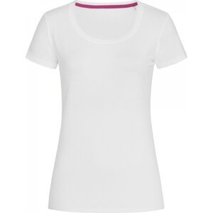 Stedman® Módní strečové dámské tričko Claire se širokým výstřihem Barva: Bílá, Velikost: L S9700