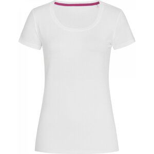 Stedman® Módní strečové dámské tričko Claire se širokým výstřihem Barva: Bílá, Velikost: XS S9700