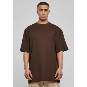 Prodloužené bavlněné rovné pánské triko Urban Classics 180 g/m Barva: Hnědá, Velikost: 4XL