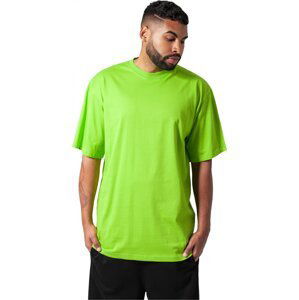 Prodloužené bavlněné rovné pánské triko Urban Classics 180 g/m Barva: Limetková zelená, Velikost: 4XL