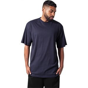 Prodloužené bavlněné rovné pánské triko Urban Classics 180 g/m Barva: modrá námořní, Velikost: XXL