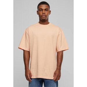 Prodloužené bavlněné rovné pánské triko Urban Classics 180 g/m Barva: Pastelová oranžová, Velikost: S