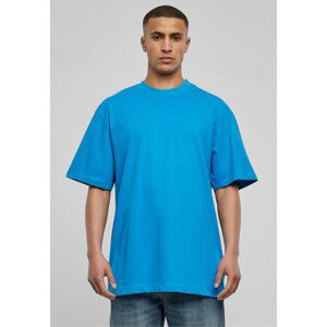 Prodloužené bavlněné rovné pánské triko Urban Classics 180 g/m Barva: Tyrkysová, Velikost: 3XL