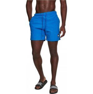 Barevné pánské plavky šortky s kontrastní šňůrkou Urban Classics Barva: modrá kobaltová, Velikost: S