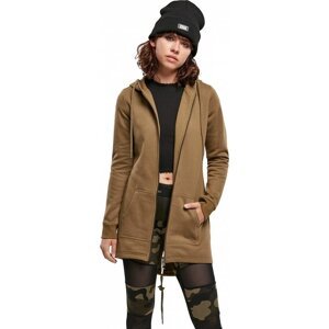 Dámská parka Urban Classics dole rozšířená Barva: zelená olivová, Velikost: XS