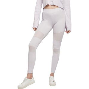 Dámské legíny Urban Classics se síťovanými vsadkami na přední straně Barva: softlilac, Velikost: 3XL