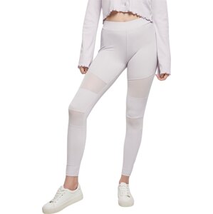 Dámské legíny Urban Classics se síťovanými vsadkami na přední straně Barva: softlilac, Velikost: 5XL