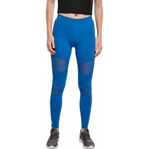 Dámské legíny Urban Classics se síťovanými vsadkami na přední straně Barva: sporty blue, Velikost: 4XL