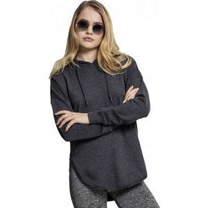 Oversize french terry mikina Urban Classics s kulatými lemy Barva: šedá uhlová, Velikost: S