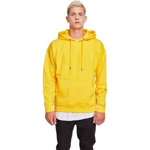 Oversize mikina Urban Classics s fleecovou spodní vrstvou Barva: Žlutá, Velikost: XXL