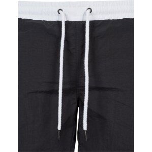 Dvoubarevné retro šortky na plavání Urban Classics Barva: černá - bílá, Velikost: 5XL