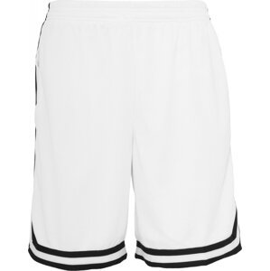 Pánské šortky Urban Classics s kontrastním lemováním Barva: bílá - černá, Velikost: XL
