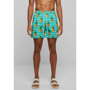 Pánské šortky na plavání se vzorem Urban Classics (22 variant) Barva: ananas, Velikost: XL
