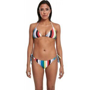 Proužkované bikiny Urban Classics Barva: barevná, Velikost: XL