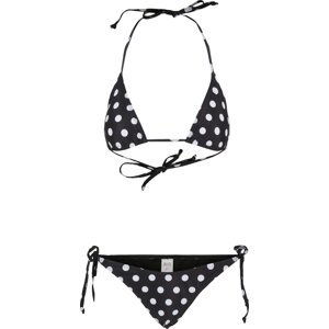 Puntíkované bikiny Urban Classics Barva: polkadots black, Velikost: L