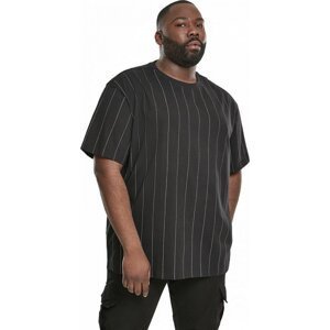Jemně proužkované oversize tričko Urban Classics Barva: Černá, Velikost: 3XL