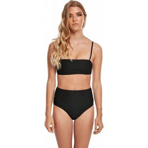 Bandeau bikiny s vysokým pasem Urban Classics Barva: Černá, Velikost: S