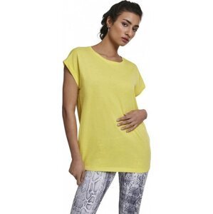 Dámské volné tričko Urban Classics s ohrnutými rukávky 100% bavlna Barva: Žlutá, Velikost: XXL