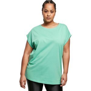 Dámské volné tričko Urban Classics s ohrnutými rukávky 100% bavlna Barva: zelená pastelová, Velikost: XL