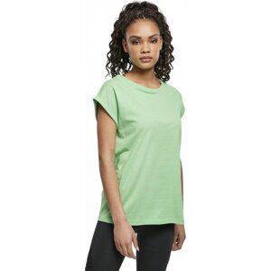 Dámské volné tričko Urban Classics s ohrnutými rukávky 100% bavlna Barva: Mátová, Velikost: 4XL