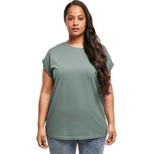 Dámské volné tričko Urban Classics s ohrnutými rukávky 100% bavlna Barva: paleleaf, Velikost: 3XL