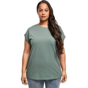 Dámské volné tričko Urban Classics s ohrnutými rukávky 100% bavlna Barva: paleleaf, Velikost: XXL