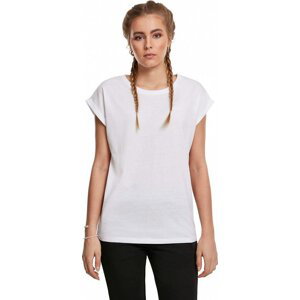 Dámské volné tričko Urban Classics s ohrnutými rukávky 100% bavlna Barva: Bílá, Velikost: XL