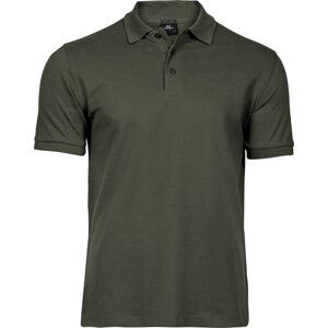 Luxusní pánské strečové piqué polo na tělo Tee Jays 215 g/m Barva: Deep Green, Velikost: XXL TJ1405