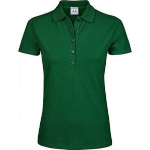 Luxusní dámská strečová polokošile Tee Jays Barva: Zelená lesní, Velikost: XL TJ145