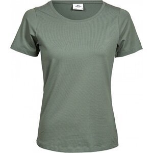 Prodloužené strečové tričko Tee Jays s kulatým lemem vysoká gramáž Barva: Leaf zelená, Velikost: 3XL TJ450
