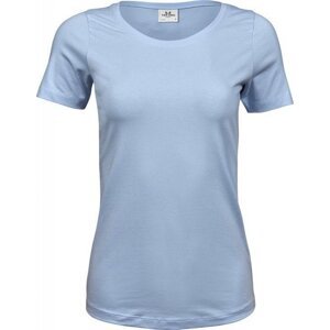 Prodloužené strečové tričko Tee Jays s kulatým lemem vysoká gramáž Barva: modrá světlá, Velikost: 3XL TJ450