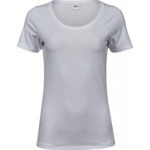 Prodloužené strečové tričko Tee Jays s kulatým lemem vysoká gramáž Barva: Bílá, Velikost: 3XL TJ450
