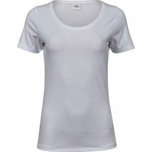 Prodloužené strečové tričko Tee Jays s kulatým lemem vysoká gramáž Barva: Bílá, Velikost: XXL TJ450