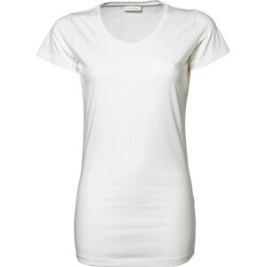 Tee Jays Dámské módní extra dlouhé strečové tričko do véčka Barva: Bílá, Velikost: XL TJ455