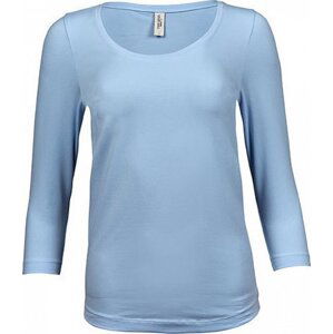 Strečové dámské tričko Tee Jays se 3/4 rukávy Barva: modrá světlá, Velikost: 3XL TJ460