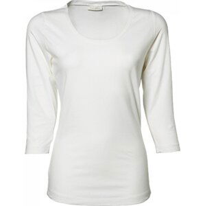 Strečové dámské tričko Tee Jays se 3/4 rukávy Barva: Bílá, Velikost: XXL TJ460