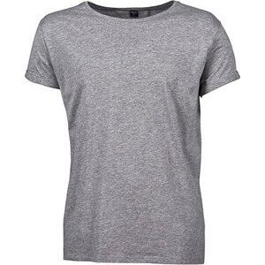 Tee Jays Pánské tričko se zahnutými manžetami na rukávech 160 g/m Barva: šedá melír, Velikost: 3XL TJ5062