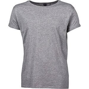 Tee Jays Pánské tričko se zahnutými manžetami na rukávech 160 g/m Barva: šedá melír, Velikost: S TJ5062