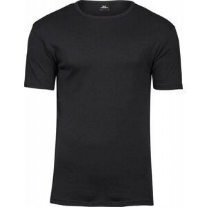 Tee Jays Vysokogramážové pevné pánské slim-fit triko Interlock 220 g/m Barva: Černá, Velikost: S TJ520