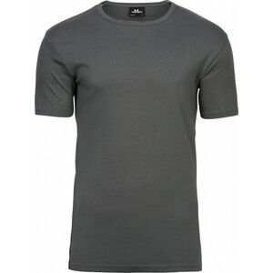 Tee Jays Vysokogramážové pevné pánské slim-fit triko Interlock 220 g/m Barva: Šedá, Velikost: M TJ520