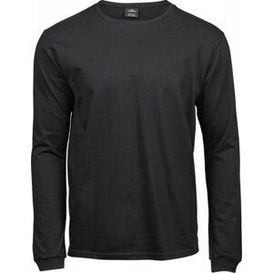 Tee Jays Fashion pánské tričko s dlouhým rukávem s manžetou Barva: Černá, Velikost: 3XL TJ8007