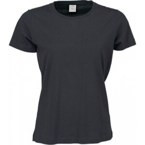 Tee Jays Měkčené dámské tričko Sof Tee z bavlny s dlouhým vláknem Barva: šedá tmavá, Velikost: L TJ8050