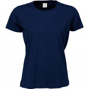 Tee Jays Měkčené dámské tričko Sof Tee z bavlny s dlouhým vláknem Barva: modrá námořní, Velikost: M TJ8050