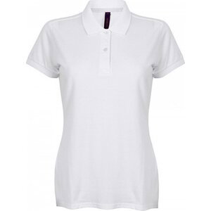 Dámské bavlněné polo tričko mikropiké Henbury Barva: Bílá, Velikost: M W102