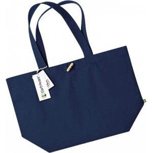 Westford Mill Taška z organické bavlny EarthAware™ Marina Tote 20 l Barva: modrá námořní, Velikost: 34 x 34 x 17 cm WM850