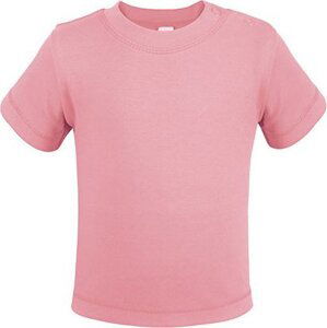 Link Kids Wear Teplé dětské tričko z BIO bavlny se širokým průkrčníkem Barva: růžová světlá, Velikost: 50/56 cm X954